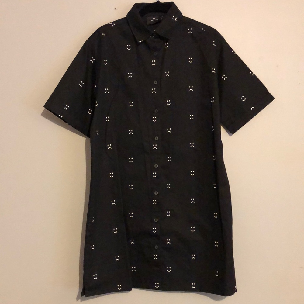 Lazy Oaf Happy/Sad Shirt Dress